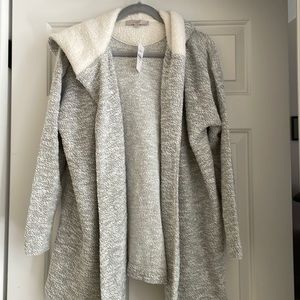 NWT Loft Fleece Lined Hoodie Cardigan Medium, Runs Large
